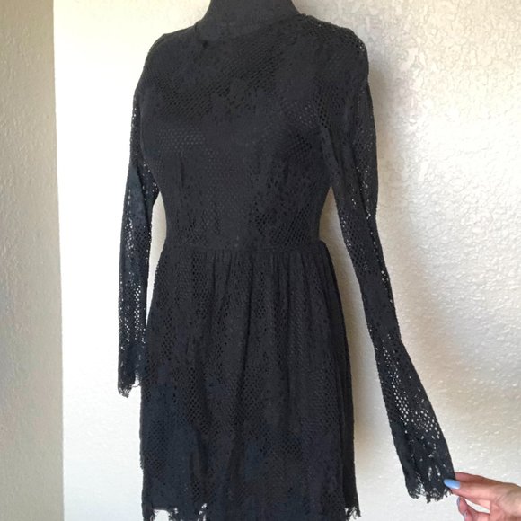 Xhiliration Black Lace Dress - Picture 2 of 4